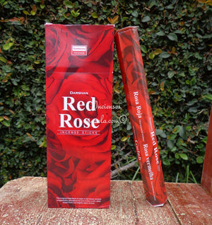 Incienso Darshan Rosa Roja