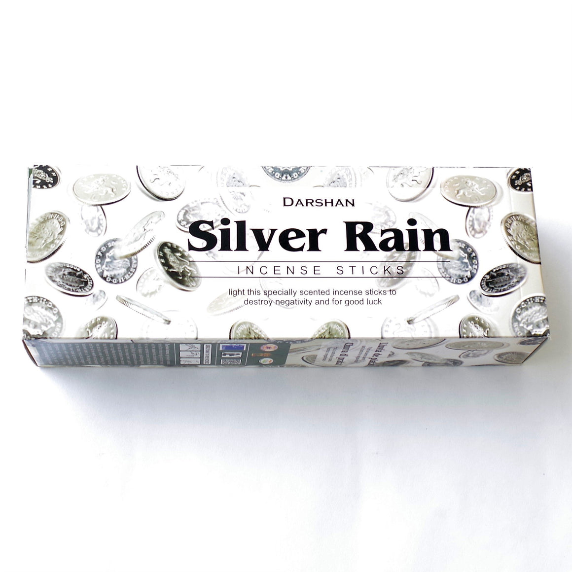 Caja de Incienso Darshan Lluvia de Plata
