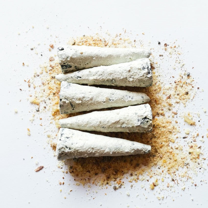 25 Conos Jumbo 7.5cm de Incienso de Copal Blanco Tradicional